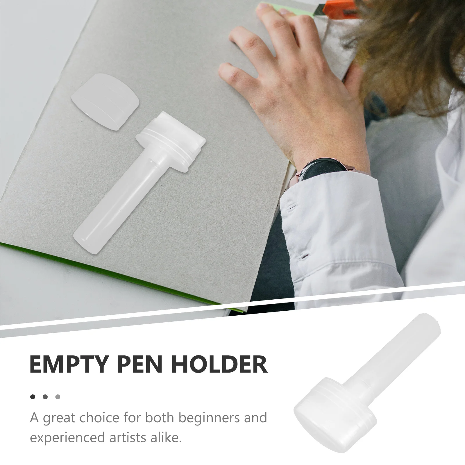 

Transparent Pen Rod Empty Graffiti Markers Tube Durable Plastic Wide Head Design for Precise Artwork Empty Pen Rod