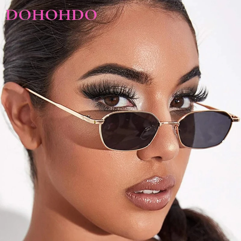 

Small Square Sunglass Women Men Brand Luxury Brand Design Steampunk Metal Frame Sunglasses Men Retro Glasses UV400 Eyeglasses