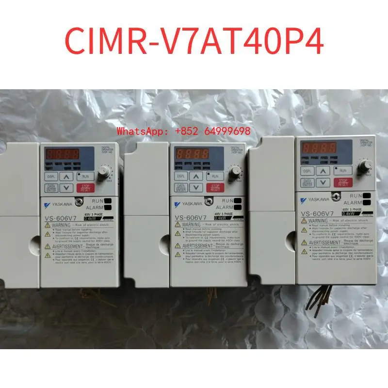 

Second-hand Inverter CIMR-V7AT40P4 0.4KW 380V Test OK