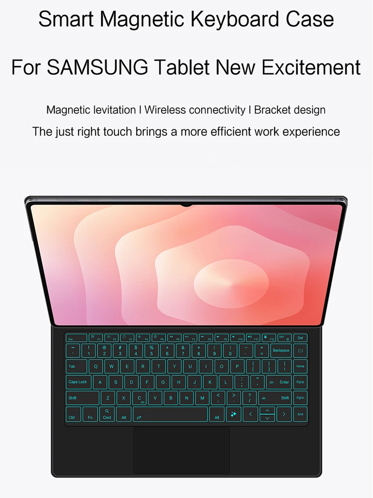 Étui pour clavier magique pour Samsung Galaxy Tab S11 Ultra 14.6 ''2020 SM-X930 X936B, housse Folio intelligente pour Tab S11 11 "X730 X736B