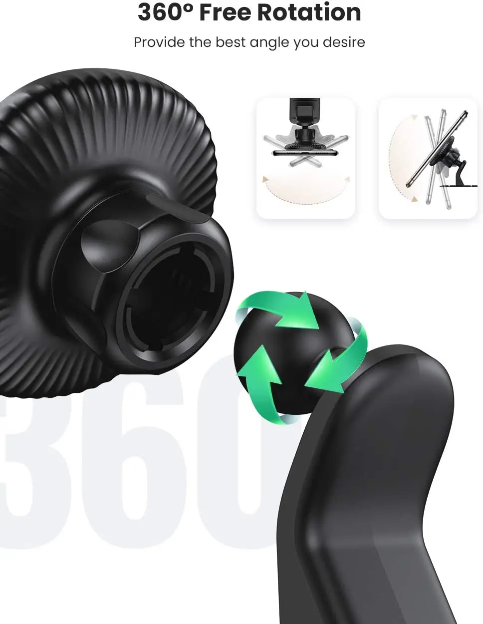 UGREEN Soporte magnético para teléfono Soporte para automóvil Soporte magnético para teléfono celular Soporte para teléfono universal