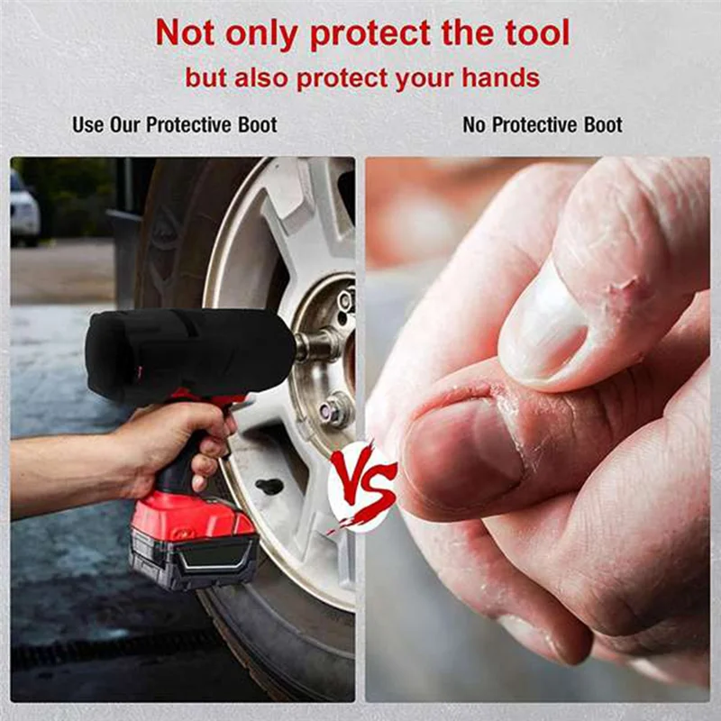 

AEE8-2Pcs 49-16-2767 High Torque Impact Protective Boot For M18 FUEL Torque Impact Wrench 2767-20 & 2863-20