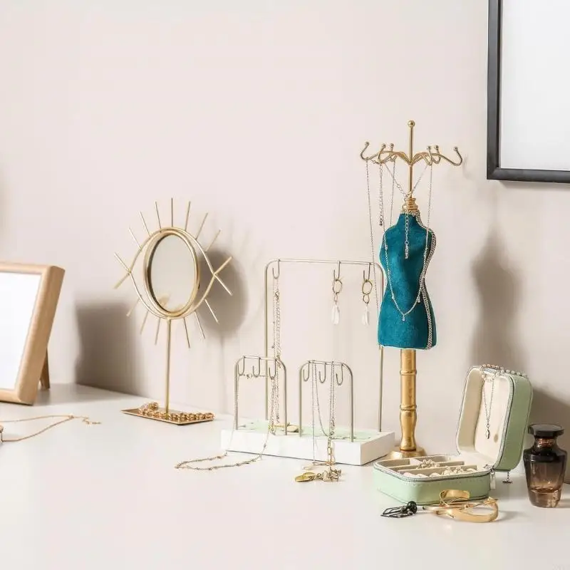 

X4YA 3Pcs Clear Acrylic Earring Display Stand Set for Jewelry Storage and Photography