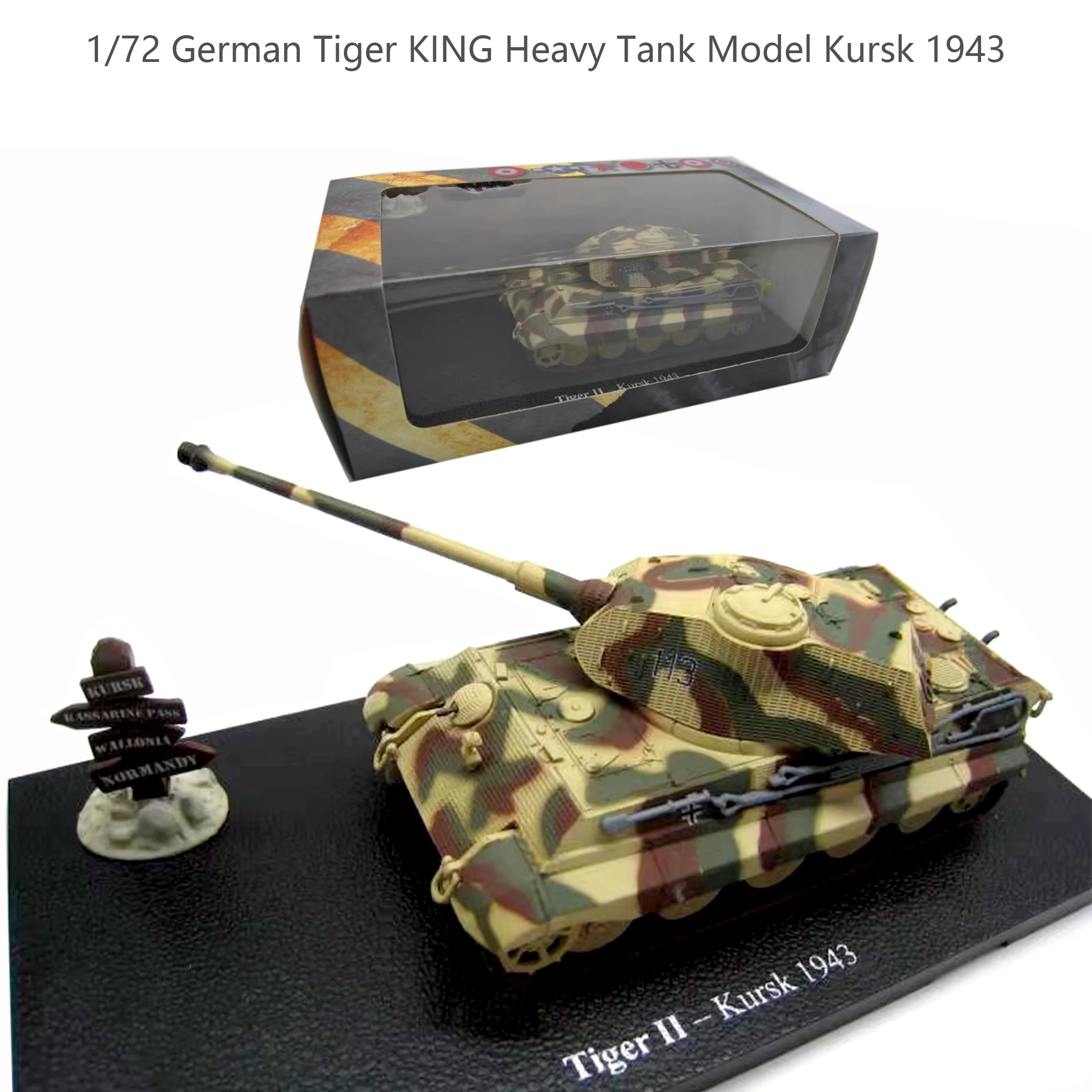 1/72 German Tiger KING Heavy Tank Model Kursk 1943  Alloy finished product collection model