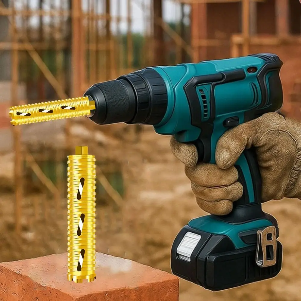 

Holesaw Sturdy Drill Bit Drill Bit High Performance Effortless Mounting Core Drill Concrete Perforator Range Hood Installation