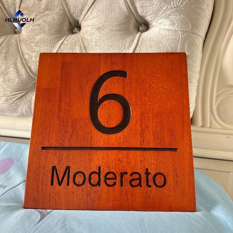 Personalized Wood House Number Signs Custom Retro Address Plaques Outdoor Cut Wooded House Number Outdoor Family Name Door Sign