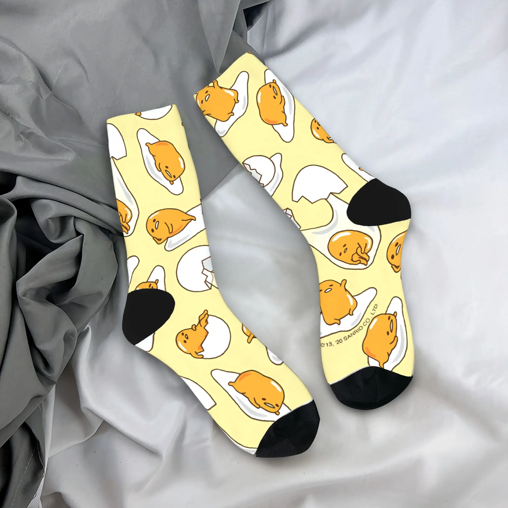 

Милые носки Gudetamas, корейские чулки, мужские теплые мягкие спортивные носки для бега, зимние дизайнерские нескользящие носки