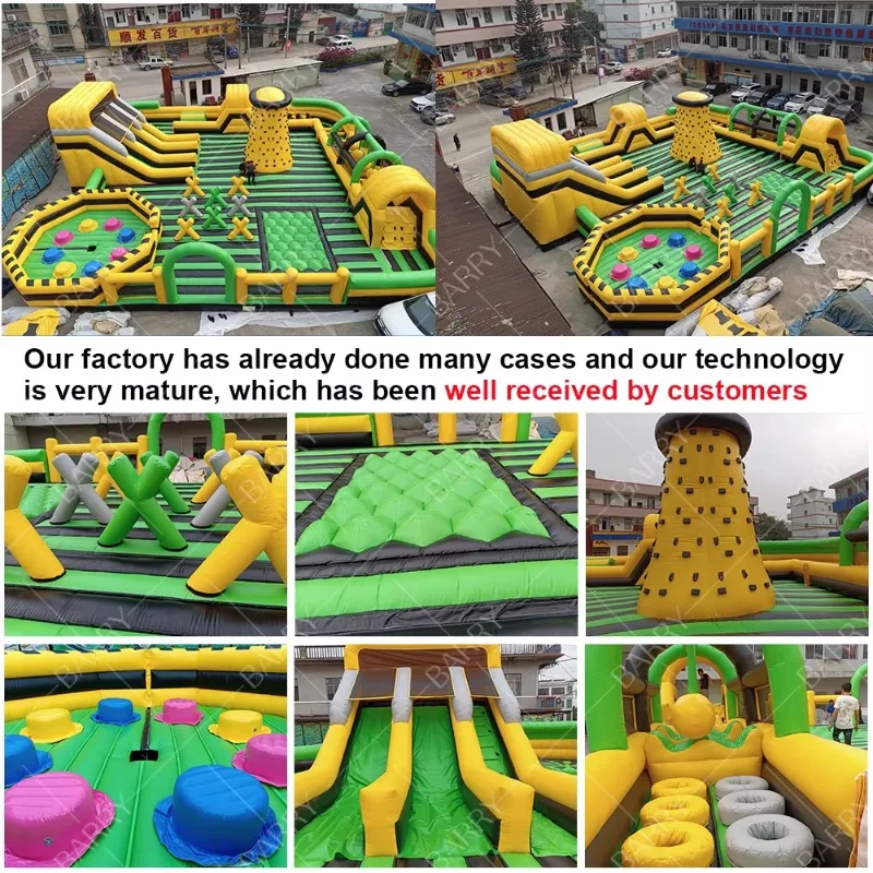 Indoor Infla  Theme Amusement Park with Obstacles Sport Games Commercial Infla  Playground for All Ages