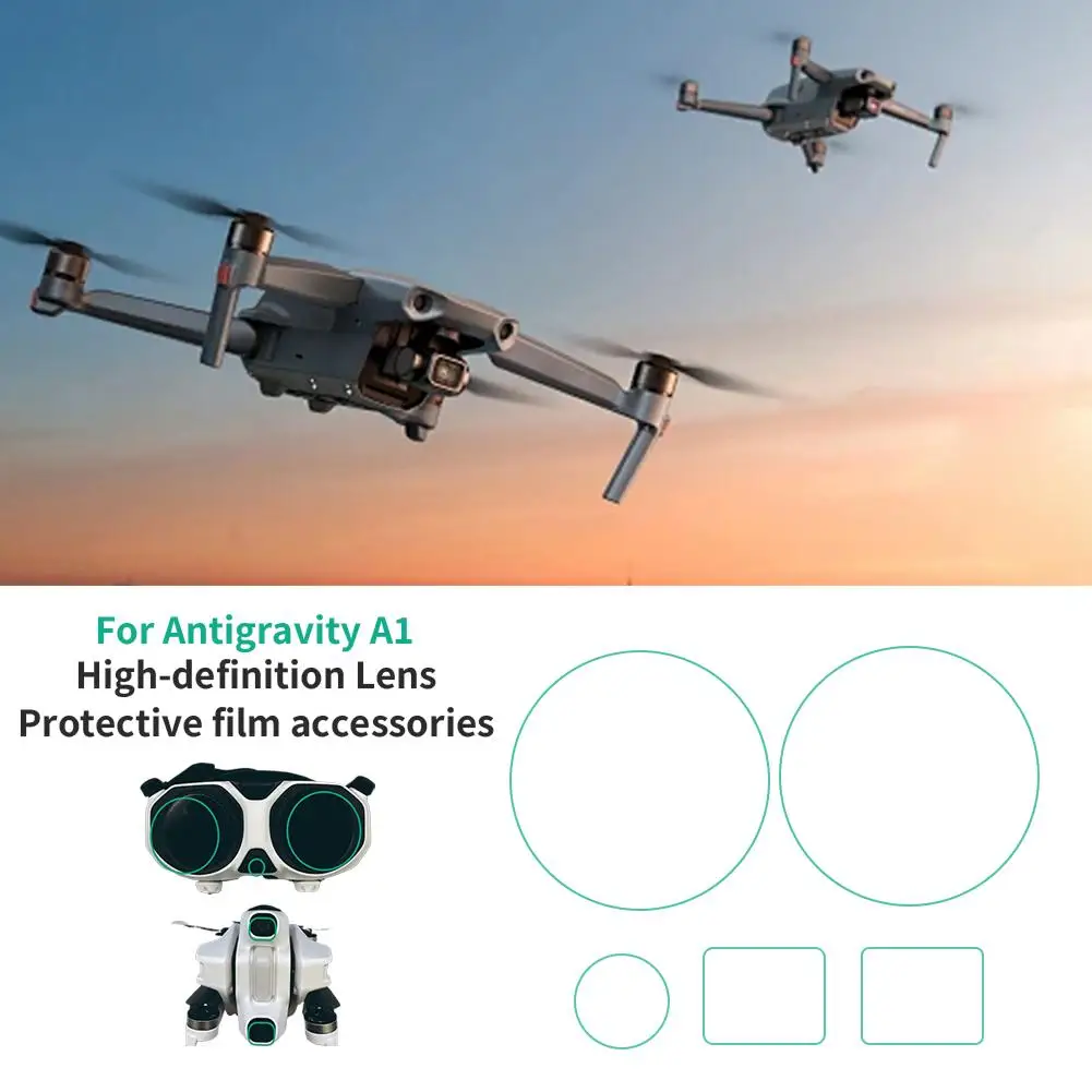 Para yingshi antigravidade a1 lente drone nano película protetora ar anti reflexivo resistente a riscos acessórios à prova de explosão