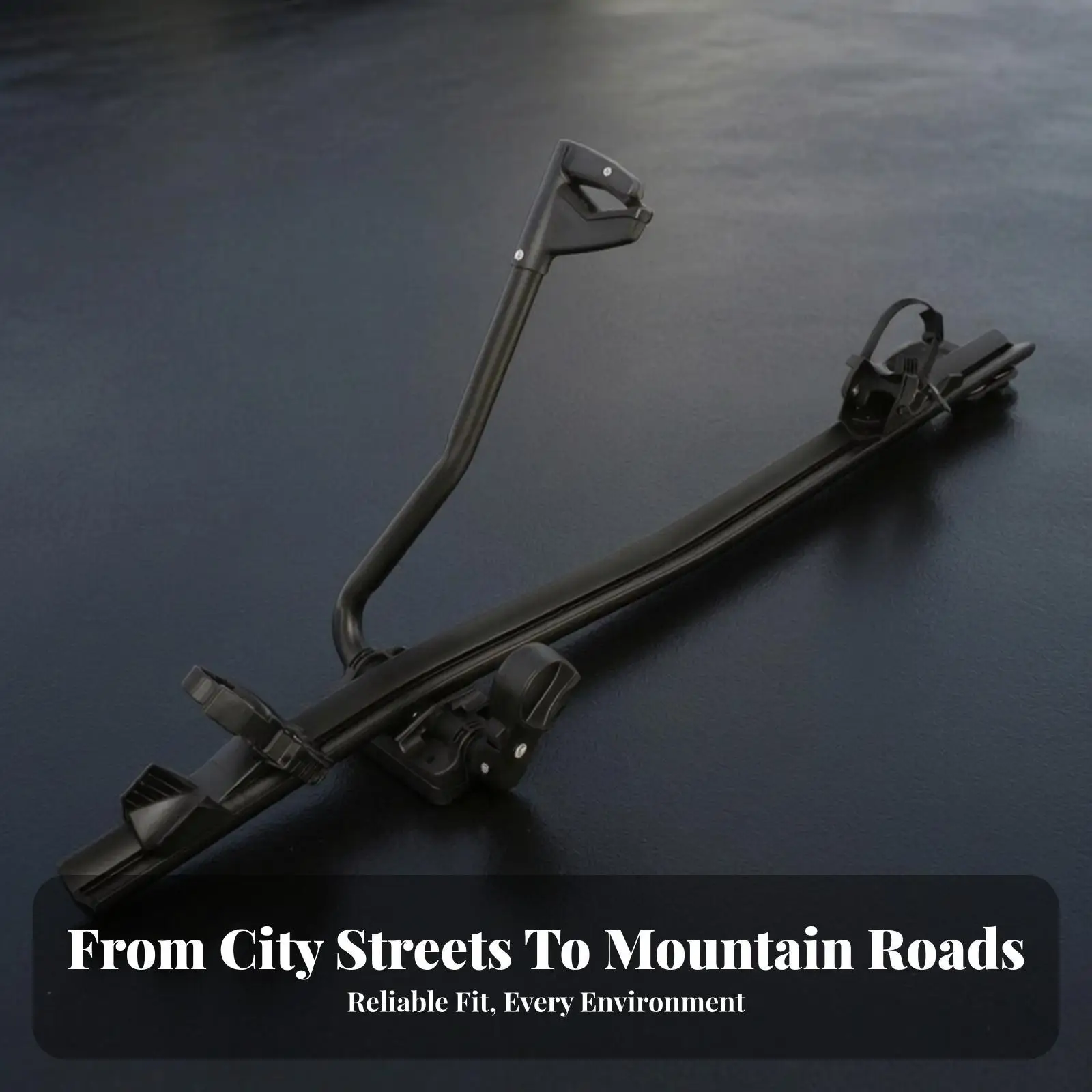 Bicycle Carrier for Car Roof Rack Aluminum Alloy Construction with Wheel Locking Hardware Upright Support Arms for Secure