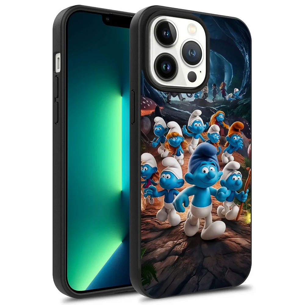 Movie The S-Smurfs-S Phone Case For iPhone 16,15,14,13,12,11,Plus,Pro,Max Mini Magsafe Magnetic Wireless Charging