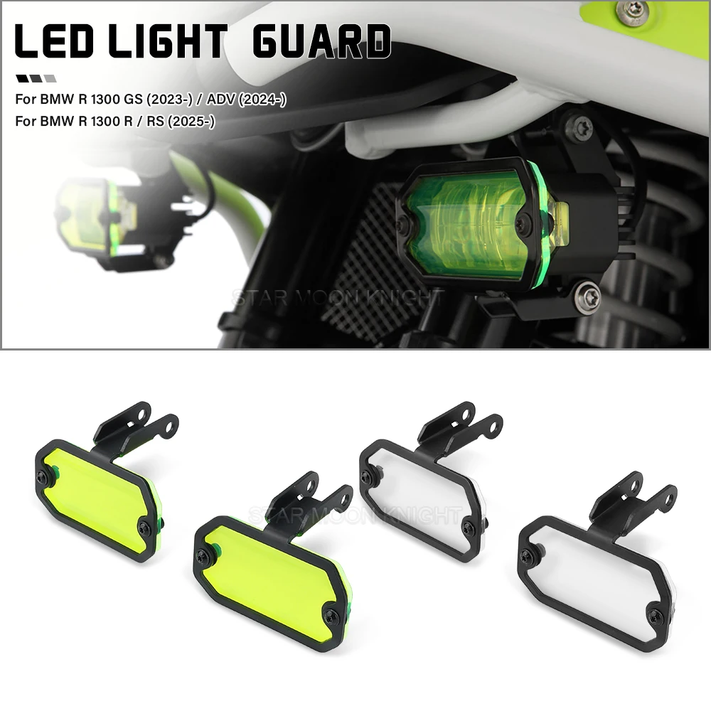 

For BMW R1300GS R 1300 GS Adventure 2023 2024 R1300R RS 2025- LED Auxiliary Light Fog Lights Protector Guard Lamp Cover gs1300