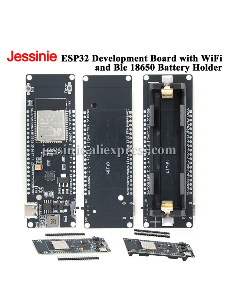 Płytka rozwojowa ESP32 z WiFi, Bluetooth, uchwytem na baterię 18650, do nauki, ewaluacji i sterowania przemysłowego ESP-32 — zdjęcie produktu 7