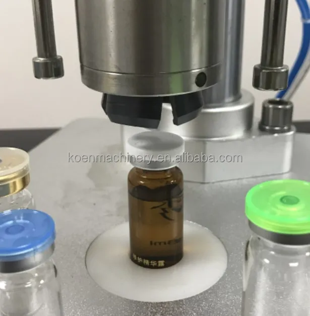 Semiautomatic Capping Machine for  Perfume Bottles or Serum Vials