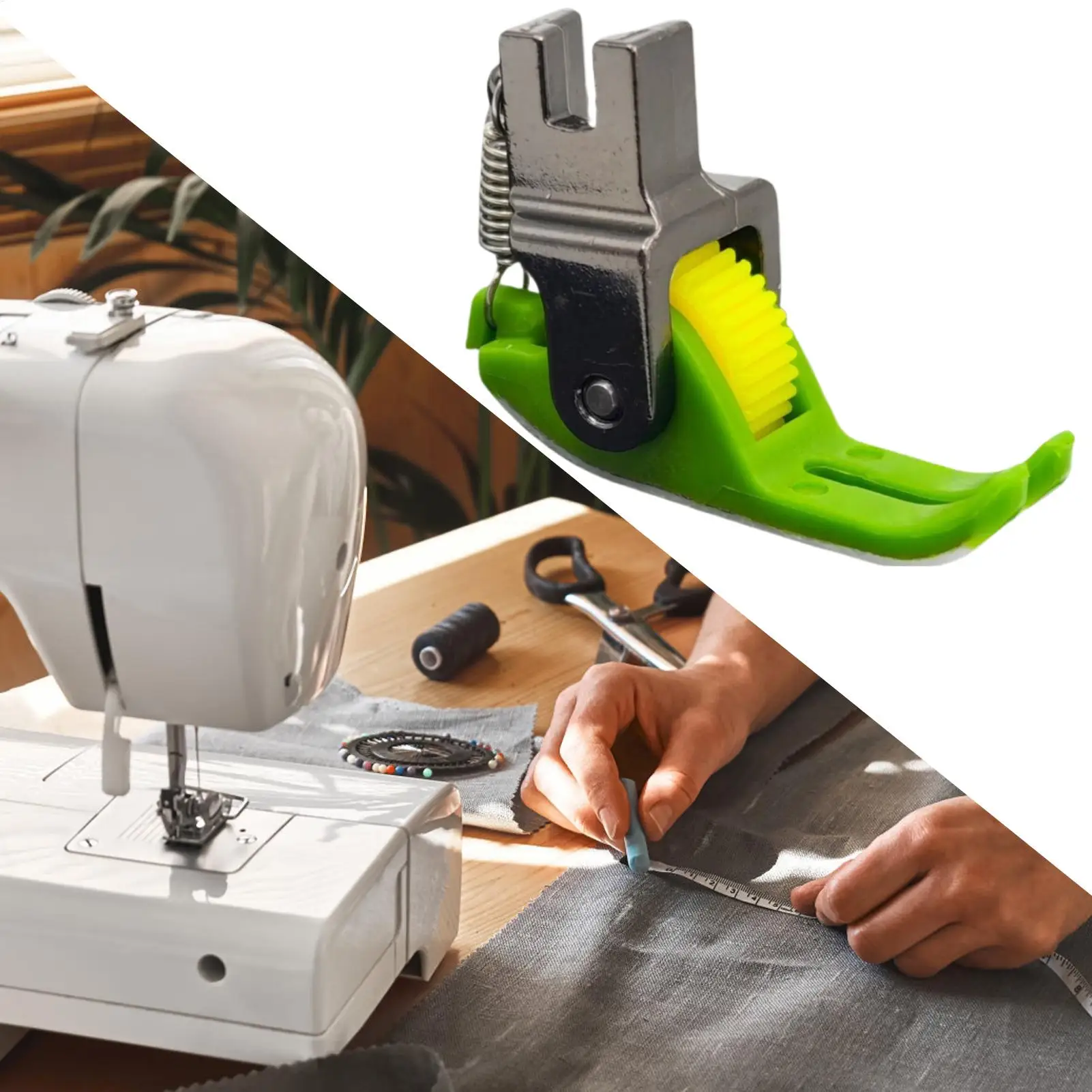 1 Stück Schmaler Rollenpresserfuß für Singer Brother Juki Industrielle Einnadel-Steppstich-Nähmaschinen Zubehör