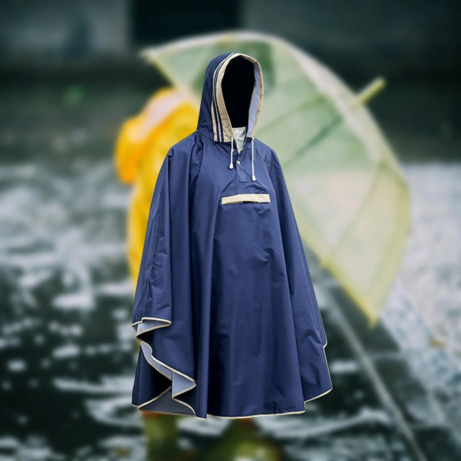 Kids Rain Poncho Raincoat Waterproof Fashion Sweater Reusable Rain Jacket Hoodie