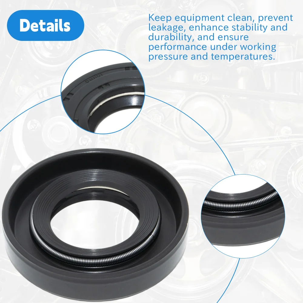 DMHUI AP1337F Rotary Shaft Oil Seals 25x46x9.5mm TCZ Type FKM Rubber High Pressure Sealing Ring for Hydraulic Pump Motor