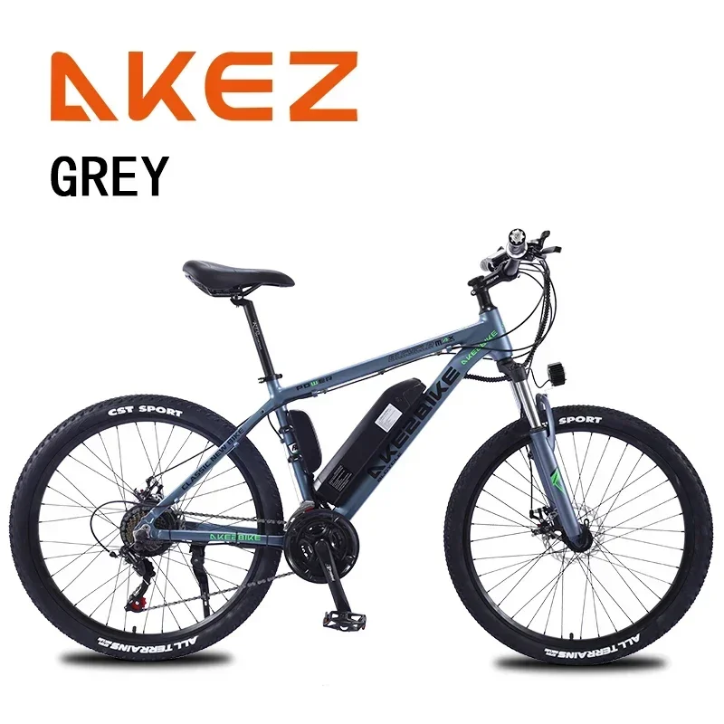 AKEZ City Electric Bicycle 350W Powerful Motor 36V13AH Battery Adult Electric Bike 26 Inch Tires 35KM/H Mountain Travel E-Bike