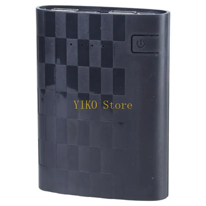 K32C DIY Box Flat for Head Battery Outer for Case Dual USB Output Ports Plastic for Shell Box C