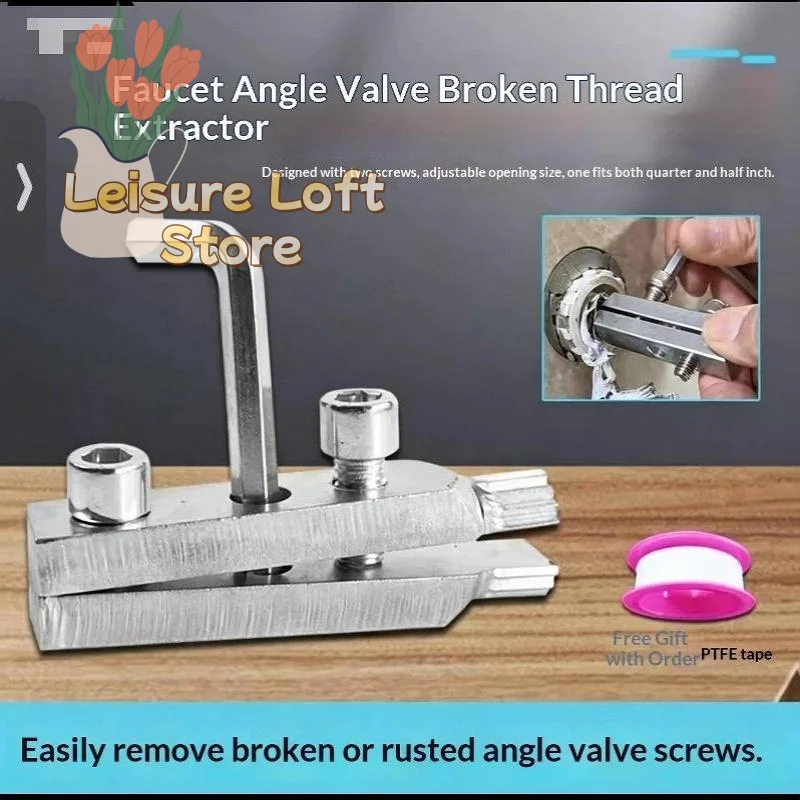 1 Set Damaged Screw Extractor Tool Rustproof Faucet Valve Broken Bolt Remover Kit for Plumbing Repairs