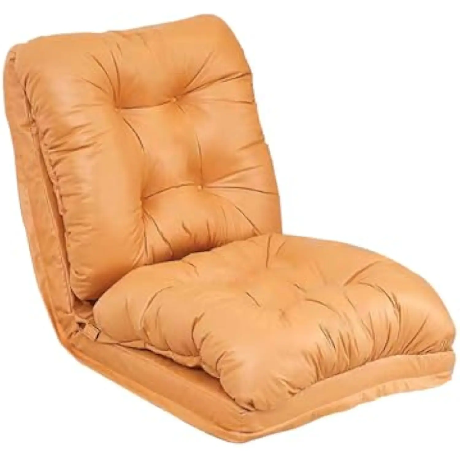 

Floor Lazy Sofa Chair with Back, Single Sleeper Chair Bed, 3 in 1 Folding Floor Lazy Sofa Bed with 5 Adjustable Angles for Bedroom,