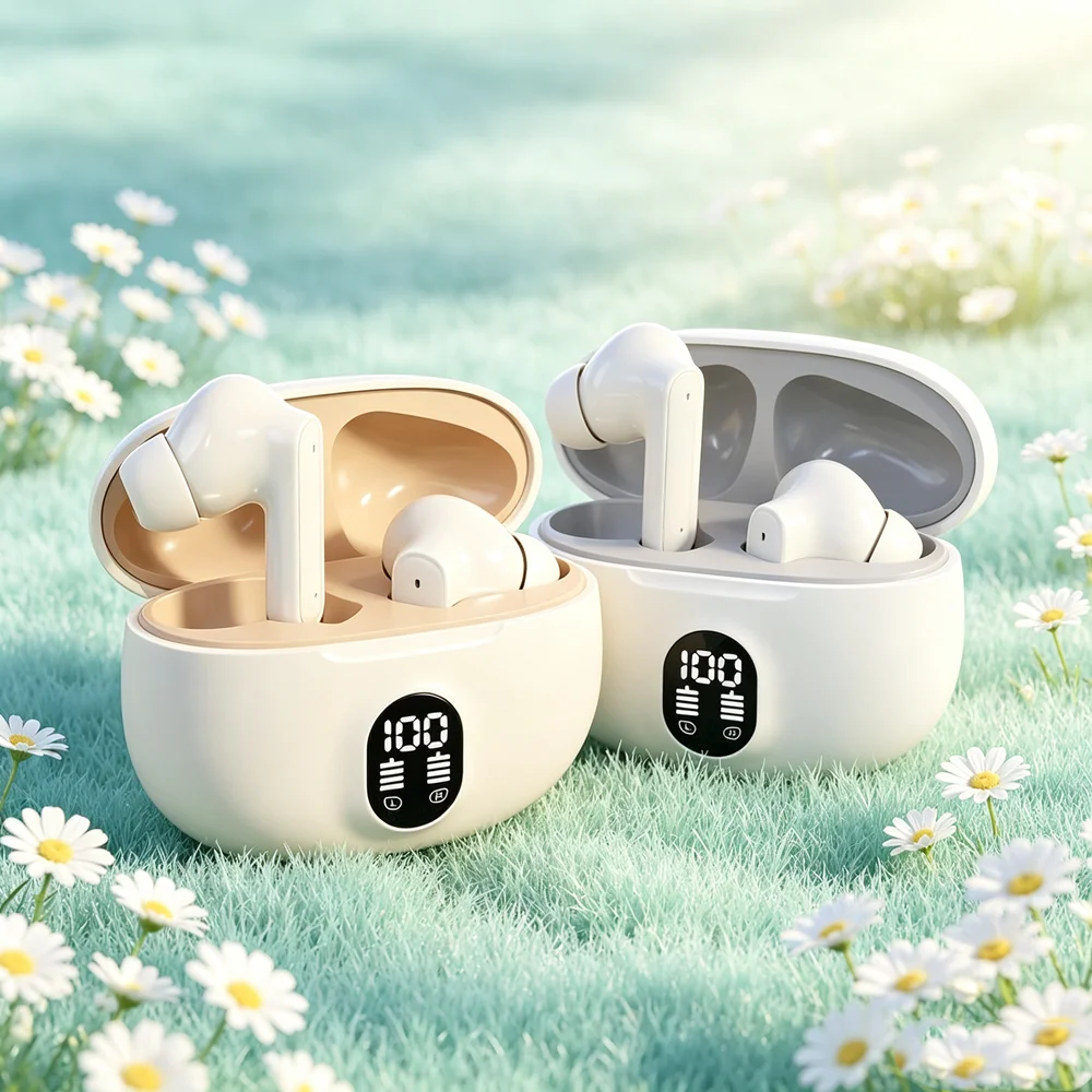 TWS Bluetooth Earbuds Bluetooth Earphones Wireless EarbudsBluetooth Headphones with Built-in Mics Enable Hands-free Phone Calls