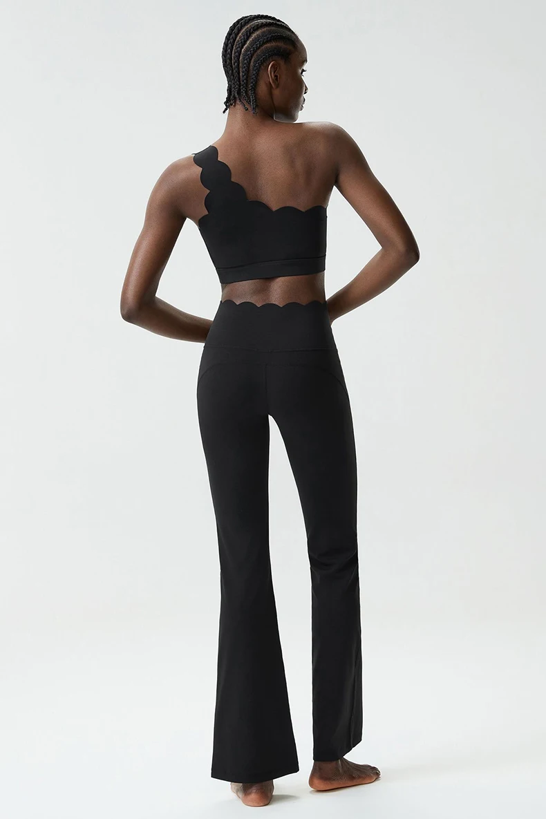 Zweiteiliges Fitness-Yoga-Set für Damen, einfarbig, dehnbar, weich, atmungsaktiv, schnell trocknend, Trainingskleidung, Sportbekleidung für Damen – Detail 16