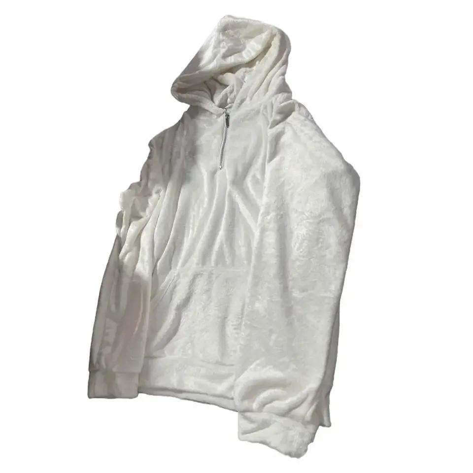 

2025 Autumn Winter Half Zipper Sweatshir Men Solid Loose Casual Hoodie Stand Collar Long Sleeve Warm Sportswear Male Streetwear