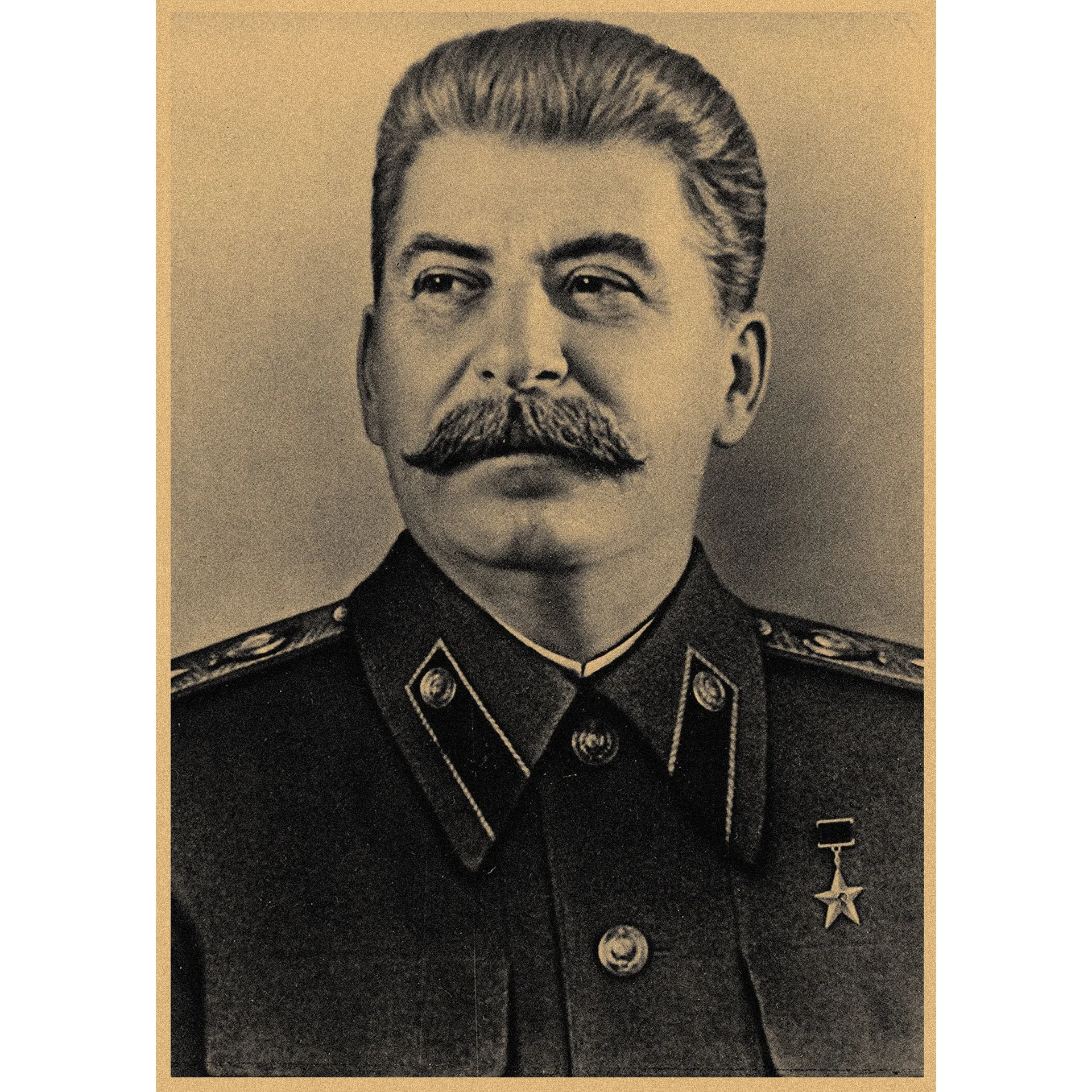 USSR CCCP Russian Stalin Portrait Poster Prints Vintage Home Room Art Wall Decoration Soviet Retro Painting