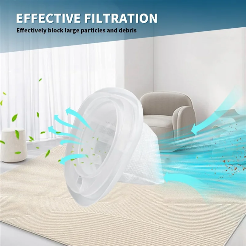 N09R-Sostituzione del filtro del collettore di polveri 6 filtri Accessori del filtro per BLACK DECKER HNVCF10