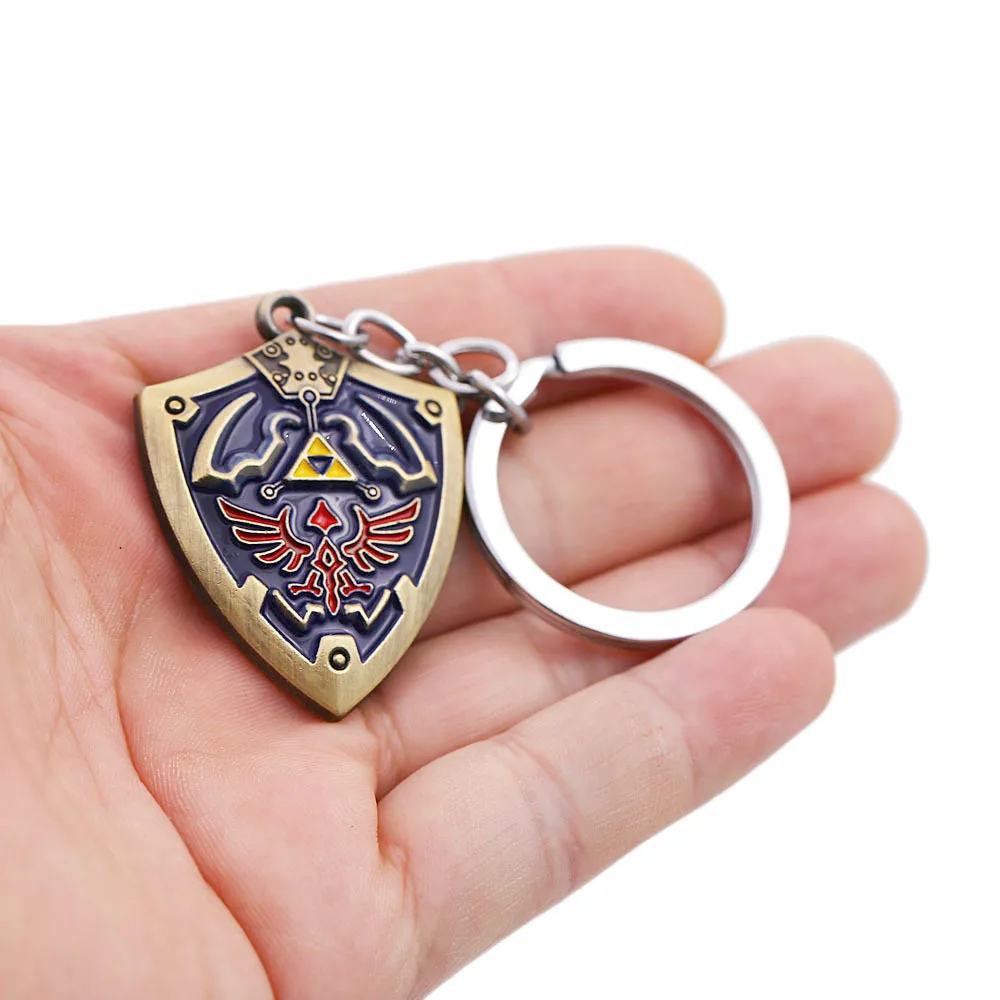 Hylian Shield Choker Necklace The Link LOZ Breath of the Wild Metal Shiled Game Peripherals Tears of the Kingdom Keychain Gifts