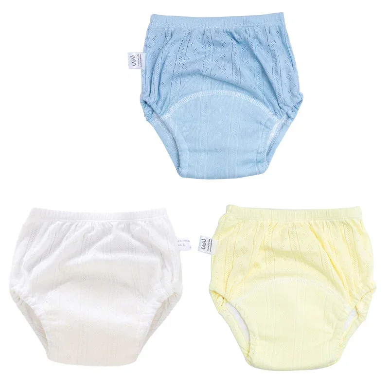 3pcs/lot Newborn Training Pants Cotton Thin Summer Baby Shorts Washable Boy Girls Cloth Diapers Reusable Nappies Infant Panties