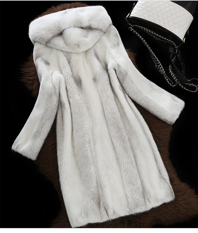 Mink Luxury Real Coat Female Natural Fur Coats 2023 Winter Jacket Women Korean Long Jackets Chaqueta Mujer