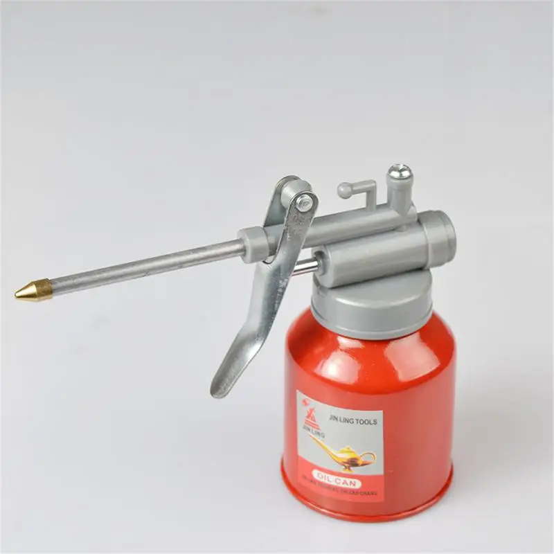 High - Pressure Machine Oil Can 250ML Plastic Hose Resistant To Copper Tip Nozzle Oiler Oil Spray Bottle Nozzle Machine Oil Pot
