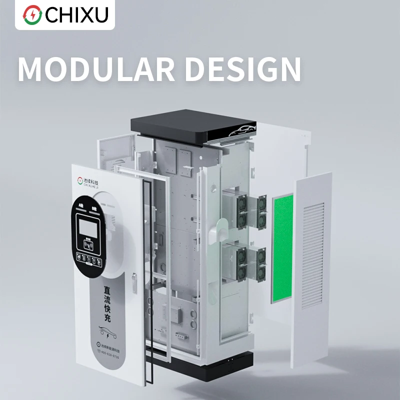 High Speed EV DC Charging Station 82kW 202kW 262kW CCS2 Fast Charger Outdoor IP55 400V Charging Pile For Electric Vehicle