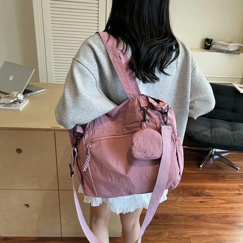 

Trendy Fashion Crossbody Handbag For Women Luxury Designer Large Capacity Leather Diaper Bag Elegant Commuter Solid Color