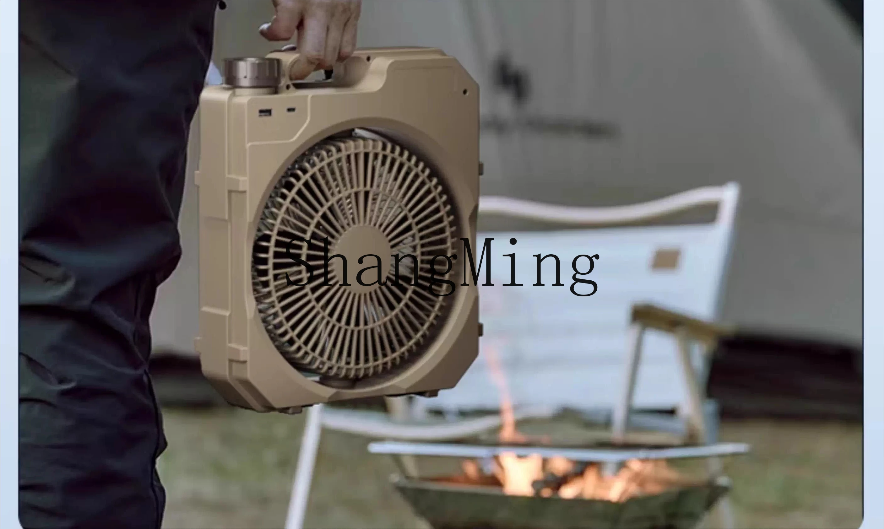 Ventilatore da campeggio esterno ZYY, batteria a lunga durata, ricarica, silenzioso, grande ventilatore elettrico che scuote il vento