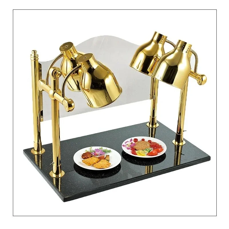 

Commercial restaurant kitchen luxury gold and silver self-heating light food warm light