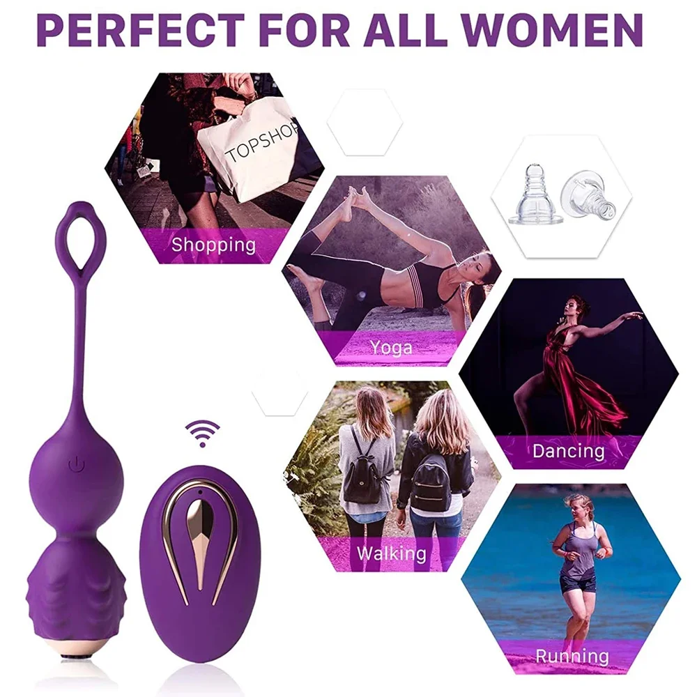 Jump Egg Vibrator Fun Toy Female Mute Strong Vibration Jump Egg Masturbator Yin Emperor Irritant Kegel Balls