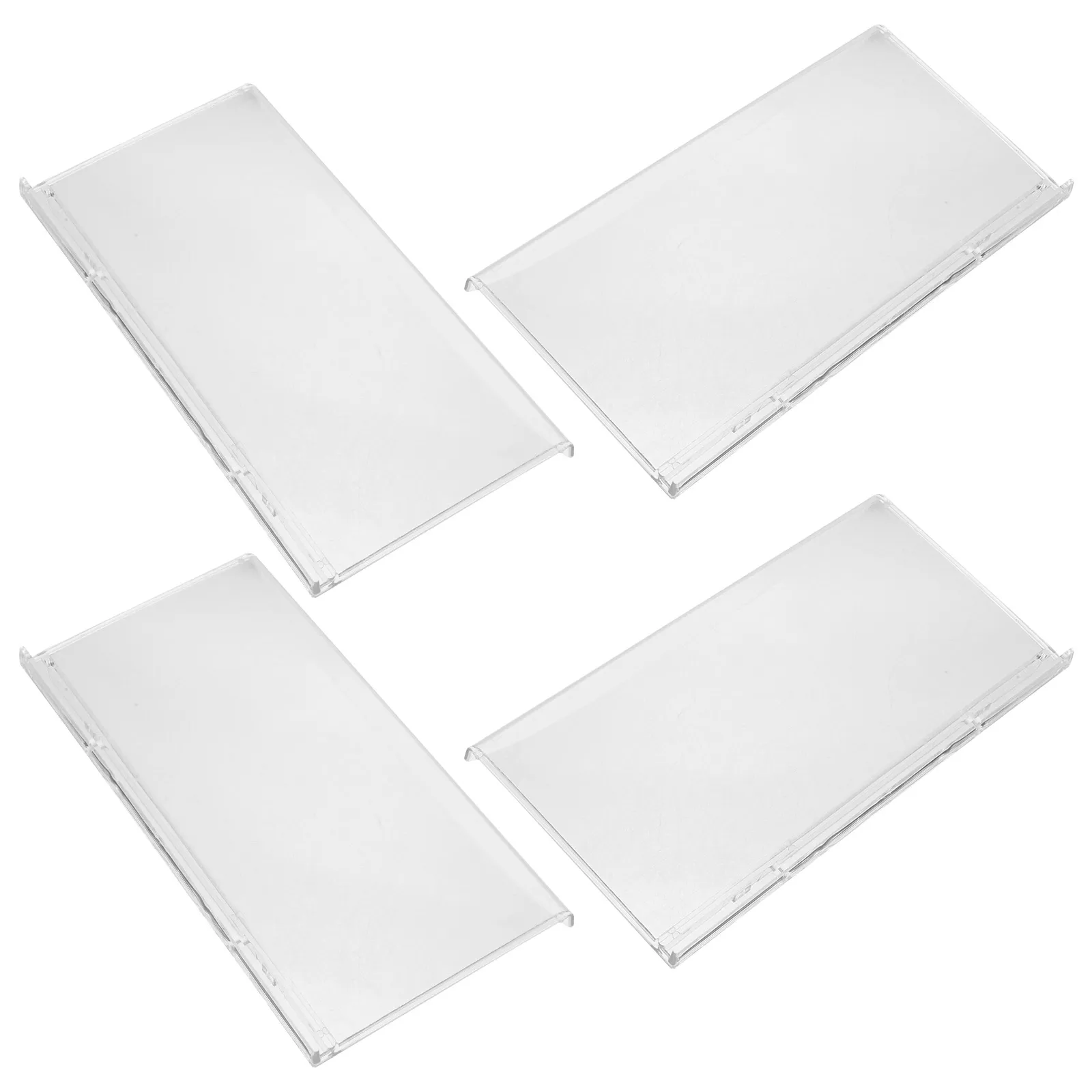 Wall-Mounted Shoe Rack Grooved Plastic Display Shelf Sneakers Floating Wall Storage Clear Space-Saving Home Store Use