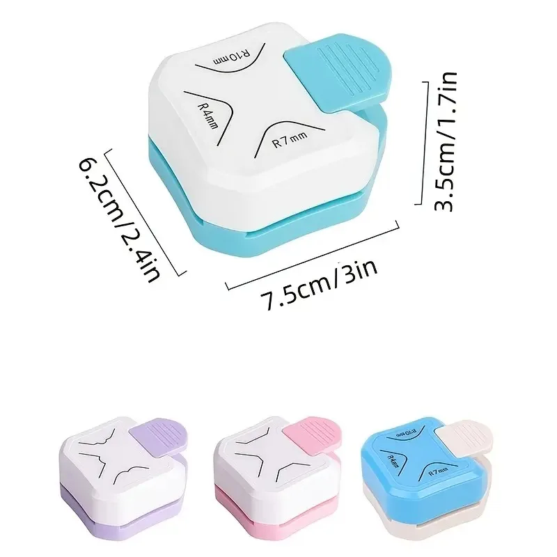 Three-in-one Corner Rounders Corner Embosser Corner Cutter, DIY Photo Card Business Card Cutter Round Cutter Paper Cutter