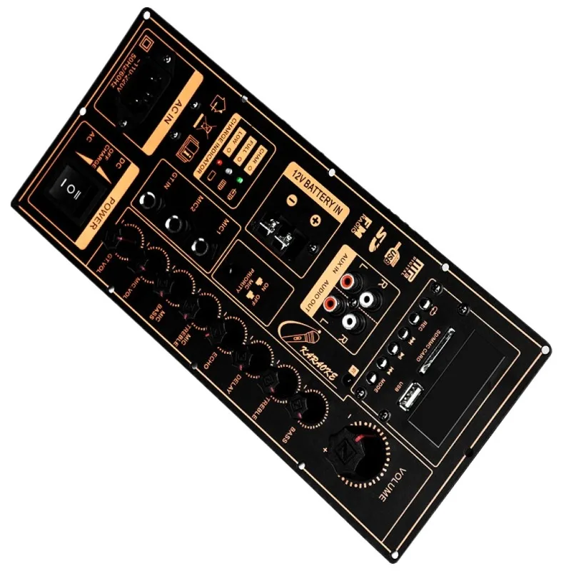 DIY 200W High-Power Outdoor Telescopic Speaker Digital Amplifier Board Bluetooth Dual Output Suitable for 10-18 Inch Subwoofer