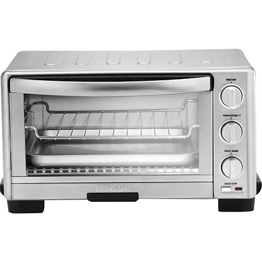 Stainless Steel Toaster Oven Broiler 1800W Multi Function Toast Bake Broil Pizza Auto Slide-Out Rack Nonstick Easy Clean