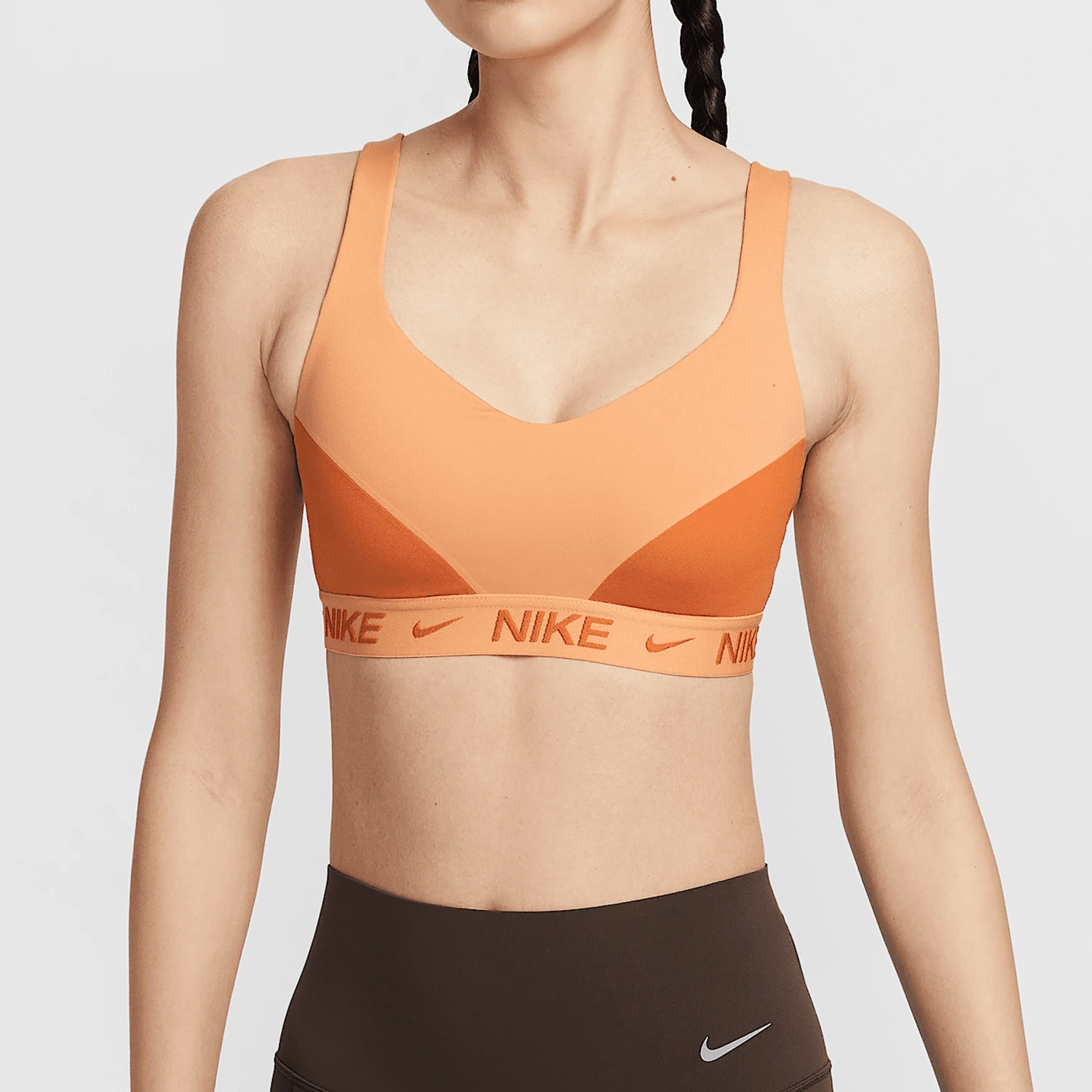

Официальный летний новый женский дышащий спортивный бюстгальтер Nike для тренировок и фитнеса FD1069-856
