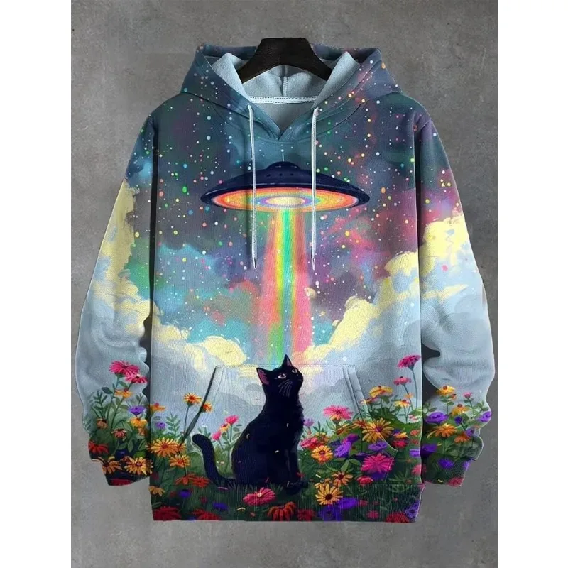 

2025 3D Printed Mole Print Hoodie for Men and Women Fashionable Sportswear Oversized Clothes Dynamic