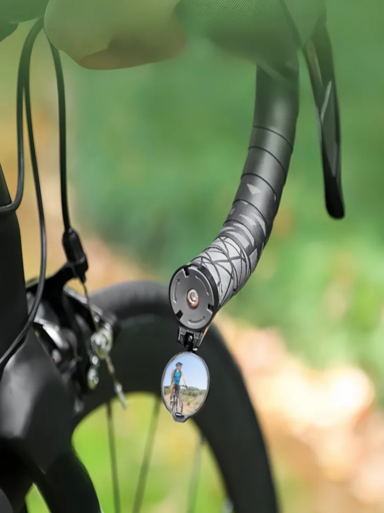 AliExpress DOMEN Bicycle RearView Mirrors Bicycle Handlebar End Mirror MTB Road Bike Adjustable Convex 360° Rotate Mirrors Bike Accessories