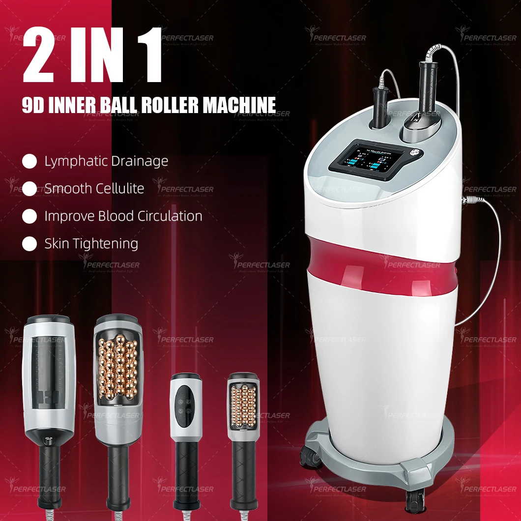 9D Vacuum Roller Suction Cellulite Massage Machine Inner Ball Roller Massage System Muscle Toning Body Slimming 360 Rotating