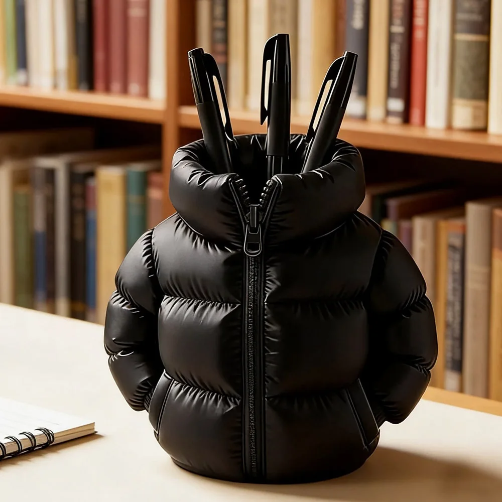 Fun And Whimsical Design; Down Jacket-shaped Pencil Holder; Pencil Storage Tool; Fun Decorative Item