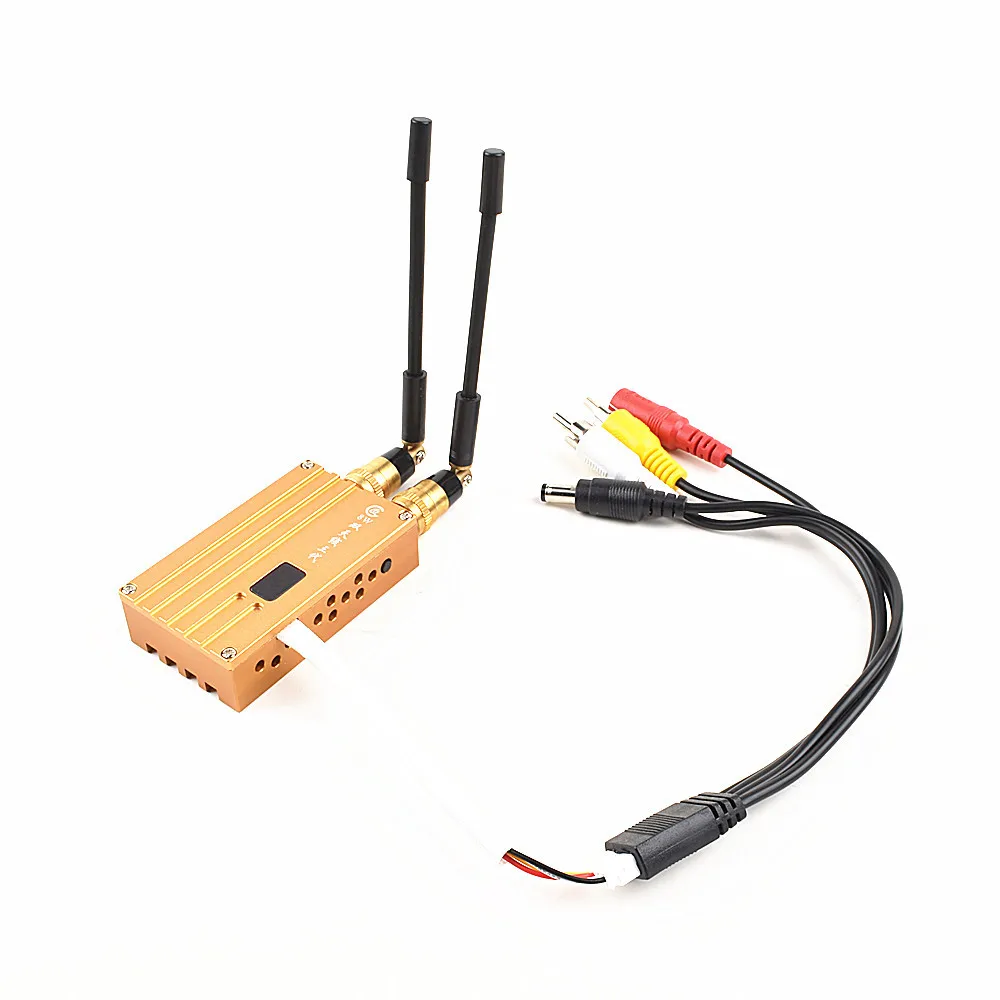 1.2G 8W High Power Wireless Analog Video Transmitter 12CH Receiver FPV Transmission System for RC Models UAV Airplane