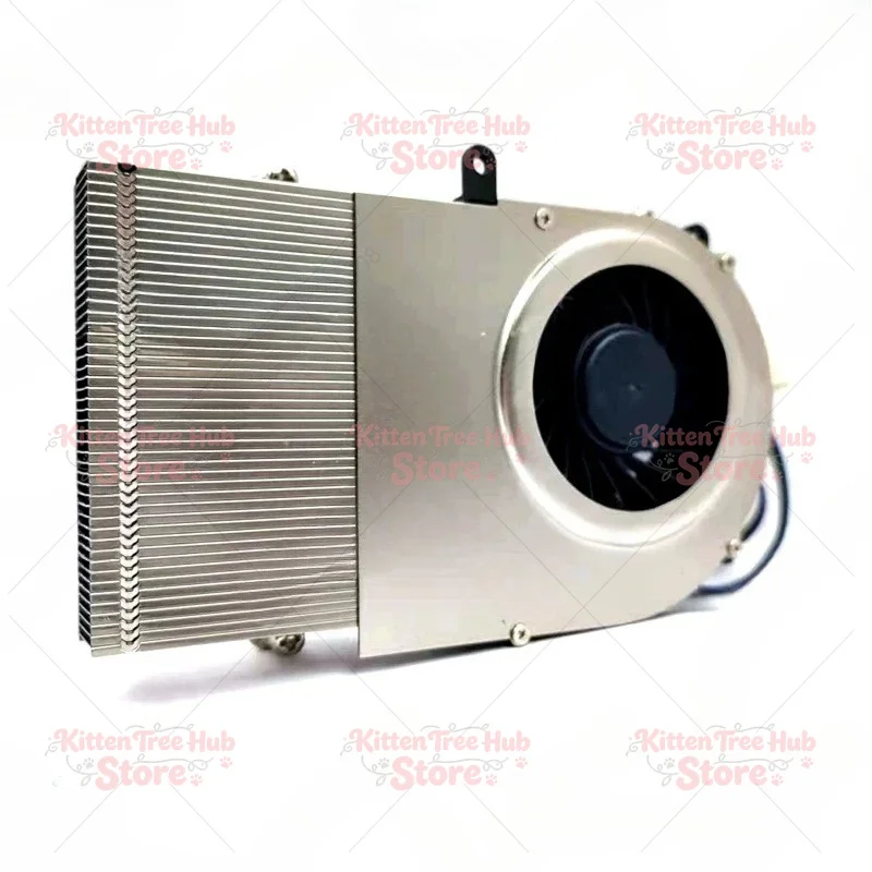 Thin 18mm CPU Cooler with Copper Base Dual Heat Pipes Low Noise Side Blow for LGA 1200 115x Series Desktop PC